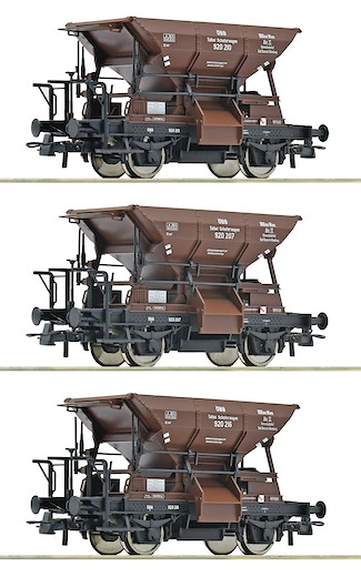 3-tlg. Set: Talbot-Schotterwagen, ÖBB