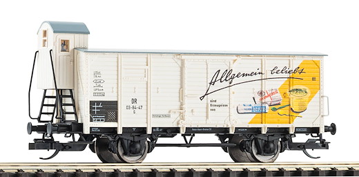 TT Gedeckter Güterwagen G02 Hexenkuss DR III mit Bremserhaus